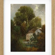 Gustave Courbet – Das Château de Beaulieu, in der Nähe von Lausanne 1875 | Giclée Kunstdruck gerahmt