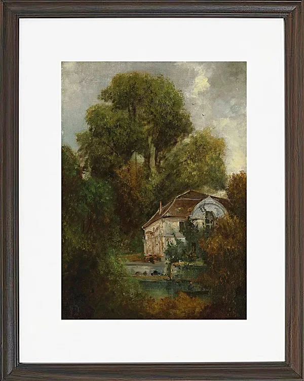 Gustave Courbet – Das Château de Beaulieu, in der Nähe von Lausanne 1875 | Giclée Kunstdruck gerahmt