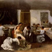 Gustave Courbet | Påklædning af bruden - 1860 | Indrammet kunsttryk | Realisme
