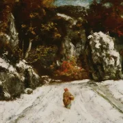 Gustave Courbet | Winter im Jura - 1875 | Gerahmter Kunstdruck | Realismus