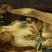 Gustave Courbet | Opvågningen - 1866 | Indrammet kunsttryk | Realisme