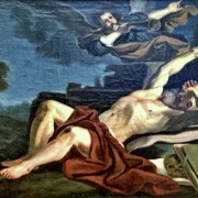 Gustave Courbet | Das Erwachen des Heiligen Hieronymus - 1860 | Gerahmter Kunstdruck | Realismus
