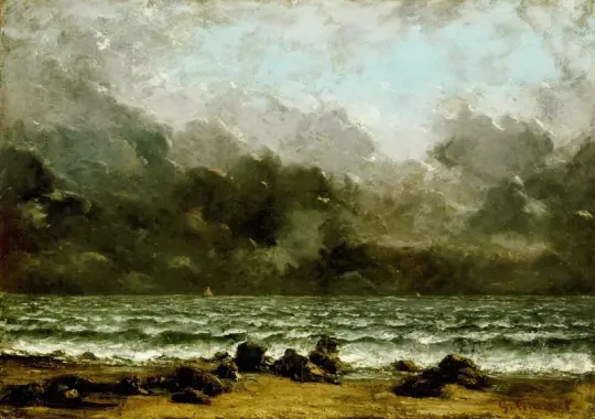 Gustave Courbet | Havet - 1865 | Indrammet kunsttryk | Realisme