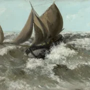 Gustave Courbet | Sejlbåden - 1869 | Indrammet kunsttryk | Realisme