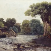 Gustave Courbet | Stemmeværket ved møllen – 1866 | Indrammet kunsttryk | Realisme