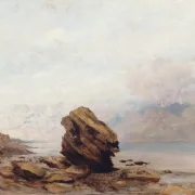 Gustave Courbet | Den isolerede klippe - 1862 | Indrammet kunsttryk | Realisme