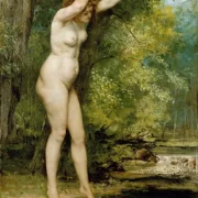 Gustave Courbet | Den unge badende - 1866 | Indrammet kunsttryk | Realisme
