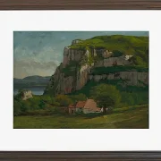 Gustave Courbet – Der Felsen von Hautepierre 1869 | Giclée Kunstdruck gerahmt