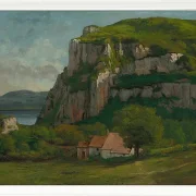 Gustave Courbet – Der Felsen von Hautepierre 1869 | Giclée Kunstdruck gerahmt