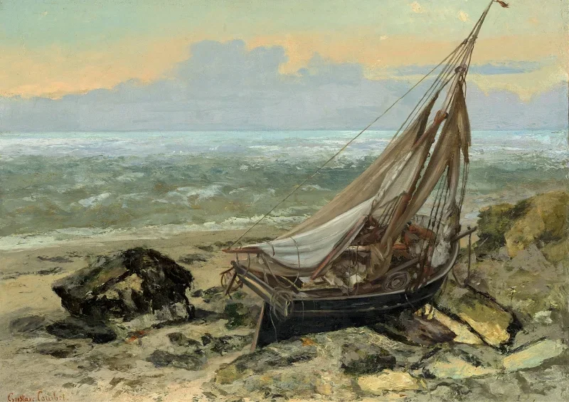 Gustave Courbet | Fiskebåden – 1865 | Indrammet kunsttryk | Realisme