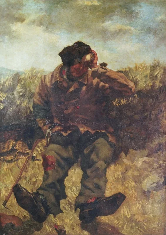 Gustave Courbet | Vagabonden - 1860 | Indrammet kunsttryk | Realisme