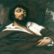 Gustave Courbet | Den sårede mand - 1866 | Indrammet kunsttryk | Realisme