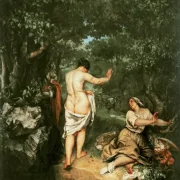 Gustave Courbet | Badegæsterne - 1853 | Indrammet kunsttryk | Realisme