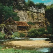 Gustave Courbet | Møllen – 1874 | Indrammet kunsttryk | Realisme