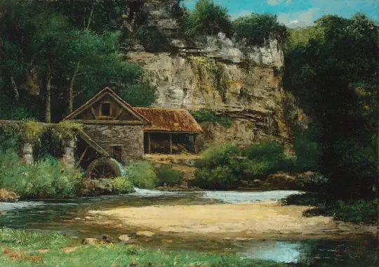 Gustave Courbet | Møllen – 1874 | Indrammet kunsttryk | Realisme