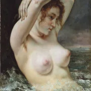 Gustave Courbet | Kvinden i bølgerne - 1868 | Indrammet kunsttryk | Realisme