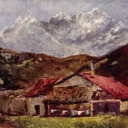 Gustave Courbet | Bjerghytten - 1819 | Indrammet kunsttryk | Realisme
