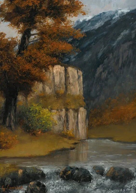 Gustave Courbet | Landschaft bei Ornans – 1865 | Gerahmter Kunstdruck | Realismus