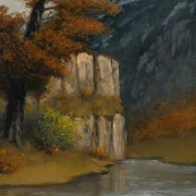 Gustave Courbet | Landschaft bei Ornans – 1865 | Gerahmter Kunstdruck | Realismus
