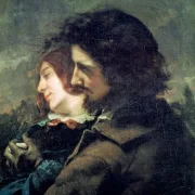 Gustave Courbet | De lykkelige elskere - 1844 | Indrammet kunsttryk | Realisme