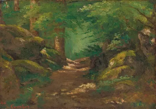 Gustave Courbet | Lysningen - 1866 | Indrammet kunsttryk | Realisme