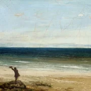 Gustave Courbet | Die Meeresküste bei Palavas  - 1854 | Gerahmter Kunstdruck | Realismus