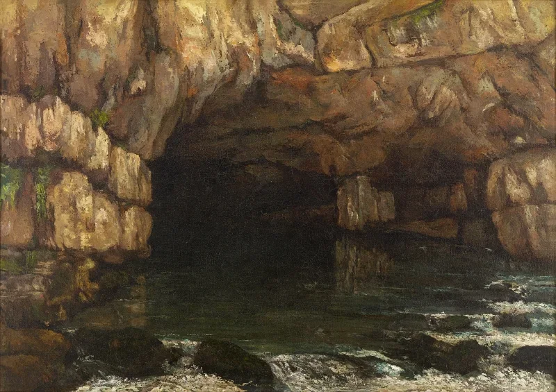 Gustave Courbet | Loue-flodens kilde – 1864 | Indrammet kunsttryk | Realisme