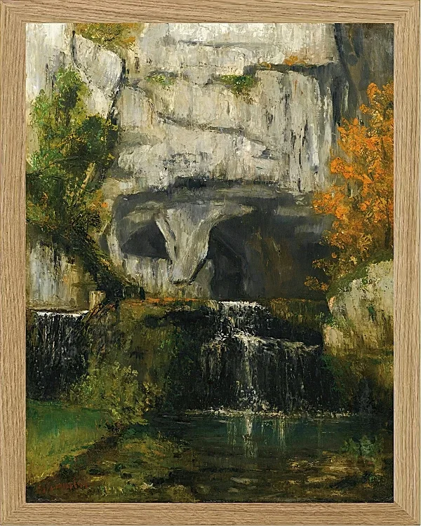Gustave Courbet – Die Quelle der Lison 1866 | Giclée Kunstdruck gerahmt