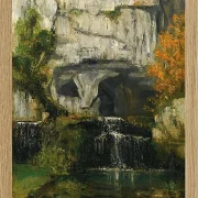 Gustave Courbet – Die Quelle der Lison 1866 | Giclée Kunstdruck gerahmt