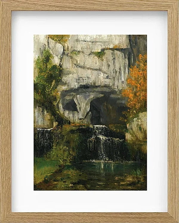 Gustave Courbet – Die Quelle der Lison 1866 | Giclée Kunstdruck gerahmt