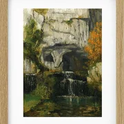 Gustave Courbet – Die Quelle der Lison 1866 | Giclée Kunstdruck gerahmt