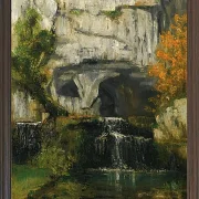 Gustave Courbet – Die Quelle der Lison 1866 | Giclée Kunstdruck gerahmt