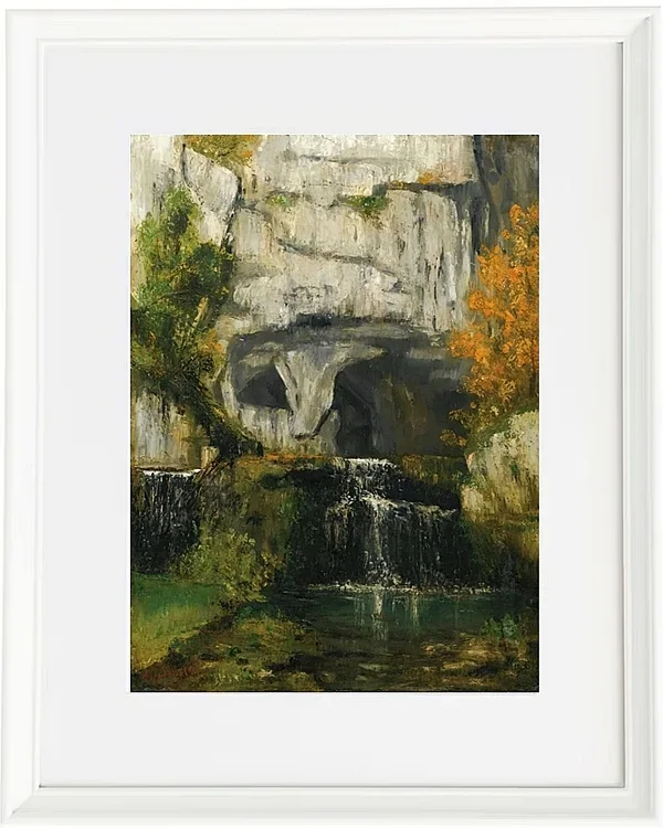 Gustave Courbet – Die Quelle der Lison 1866 | Giclée Kunstdruck gerahmt