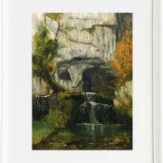 Gustave Courbet – Die Quelle der Lison 1866 | Giclée Kunstdruck gerahmt