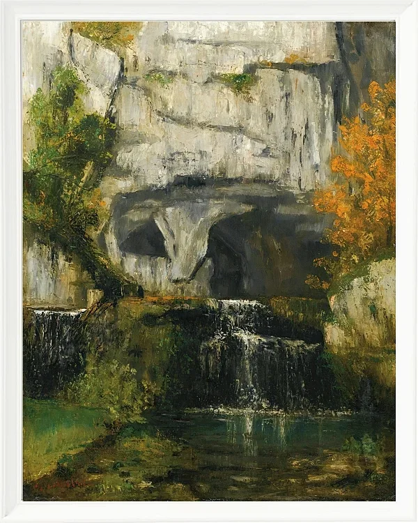 Gustave Courbet – Die Quelle der Lison 1866 | Giclée Kunstdruck gerahmt