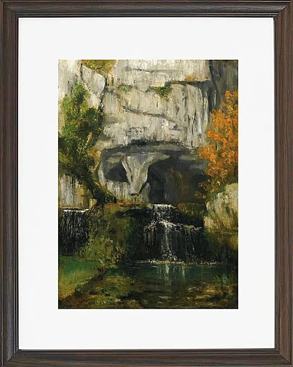 Gustave Courbet – Die Quelle der Lison 1866 | Giclée Kunstdruck gerahmt