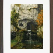 Gustave Courbet – Die Quelle der Lison 1866 | Giclée Kunstdruck gerahmt