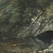 Gustave Courbet | Landskab fra La Source Bleue – 1872 | Indrammet kunsttryk | Realisme