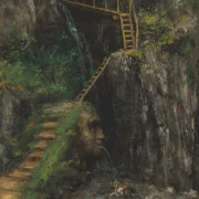 Gustave Courbet – Die Saillon-Schluchten 1875 | Giclée Kunstdruck gerahmt