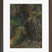 Gustave Courbet – Die Saillon-Schluchten 1875 | Giclée Kunstdruck gerahmt