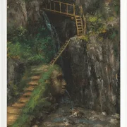 Gustave Courbet – Die Saillon-Schluchten 1875 | Giclée Kunstdruck gerahmt