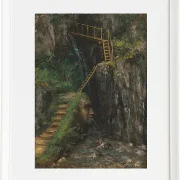 Gustave Courbet – Die Saillon-Schluchten 1875 | Giclée Kunstdruck gerahmt