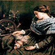 Gustave Courbet | Den sovende spinder - 1853 | Indrammet kunsttryk | Realisme