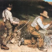 Gustave Courbet | Stenbryderne - 1849 | Indrammet kunsttryk | Realisme