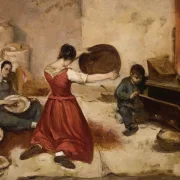 Gustave Courbet – Die Weizensiebe 1855 | Giclée Kunstdruck gerahmt