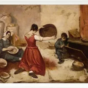 Gustave Courbet – Die Weizensiebe 1855 | Giclée Kunstdruck gerahmt