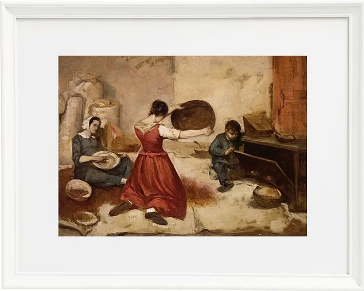Gustave Courbet – Die Weizensiebe 1855 | Giclée Kunstdruck gerahmt