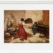 Gustave Courbet – Die Weizensiebe 1855 | Giclée Kunstdruck gerahmt