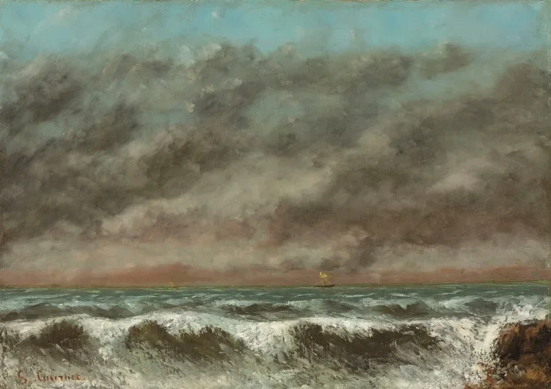 Gustave Courbet | Marine - 1869 | Gerahmter Kunstdruck | Realismus
