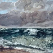 Gustave Courbet | Die Welle - 1870 | Gerahmter Kunstdruck | Realismus